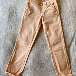 Anthropologie - Chinos, Relaxed Fit Pants - Springy Peach Color!